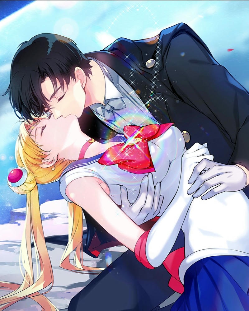 hình hôn nhau cute lãng mạn