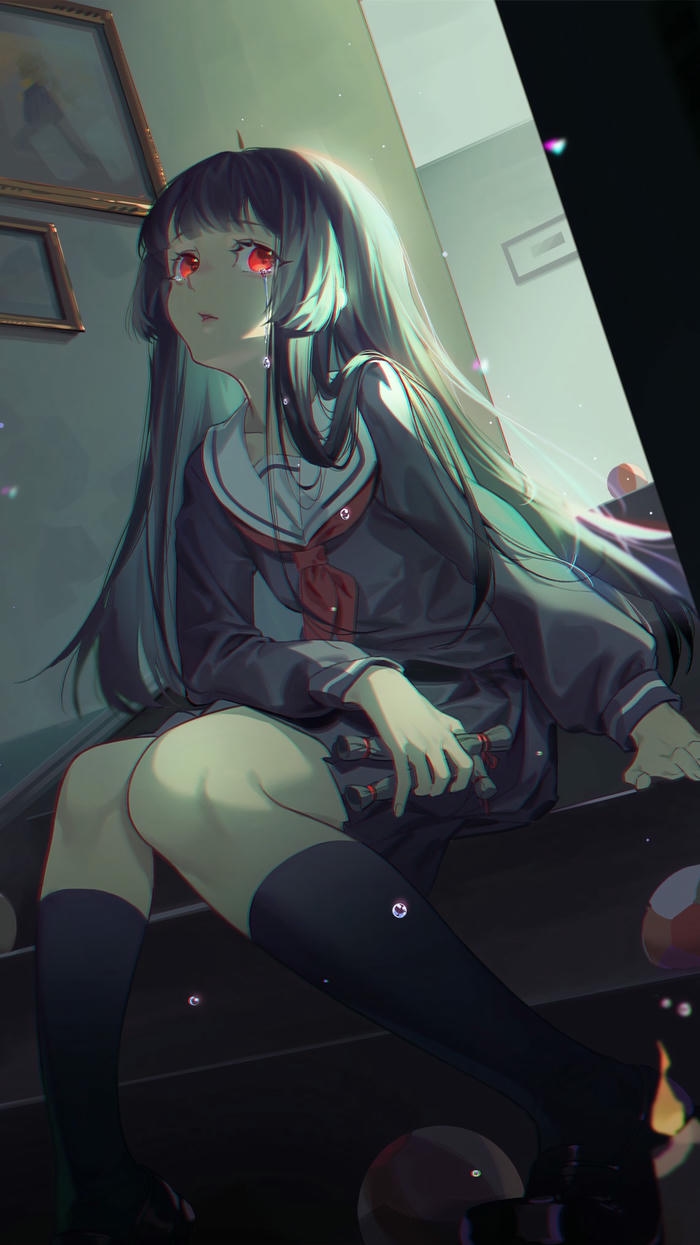 hình nền anime nữ rực rỡ