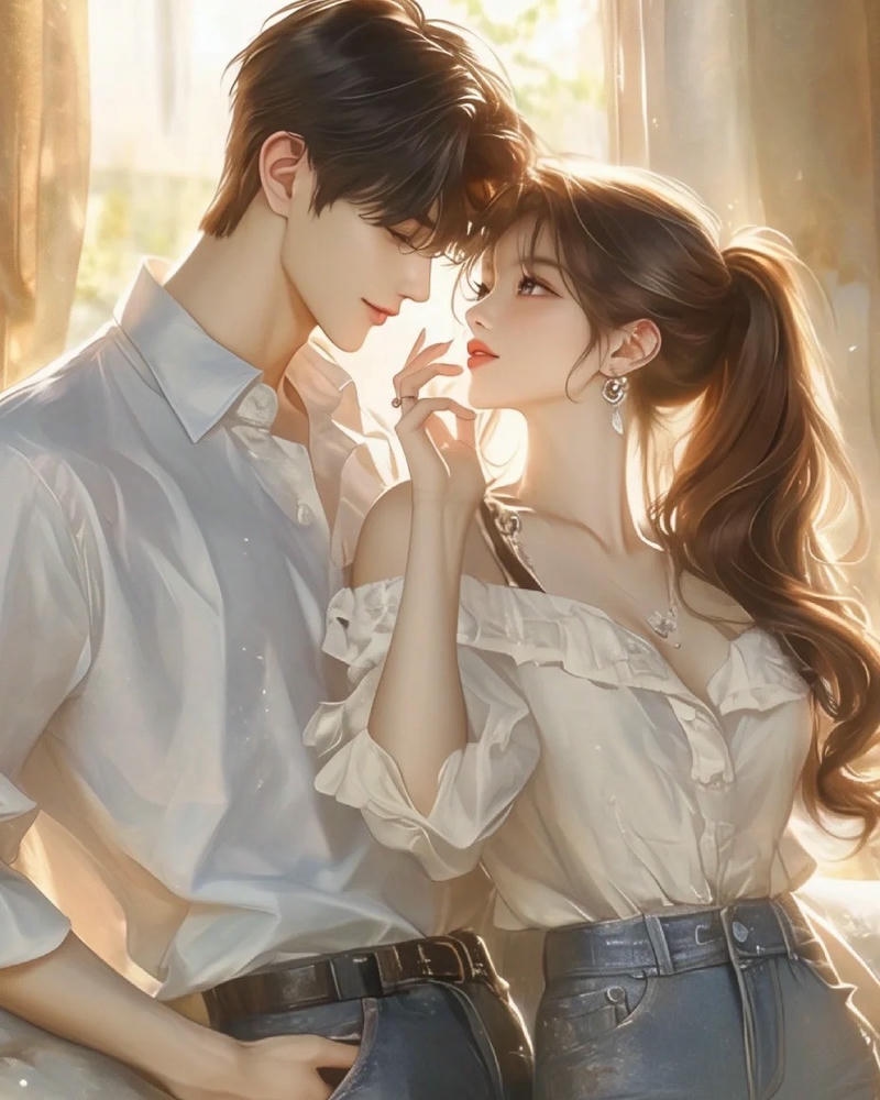 hình nền cute anime cặp đôi