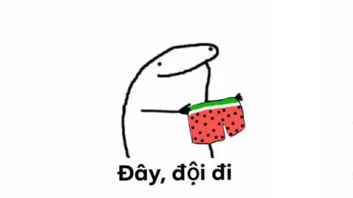 meme đội quần hot trend