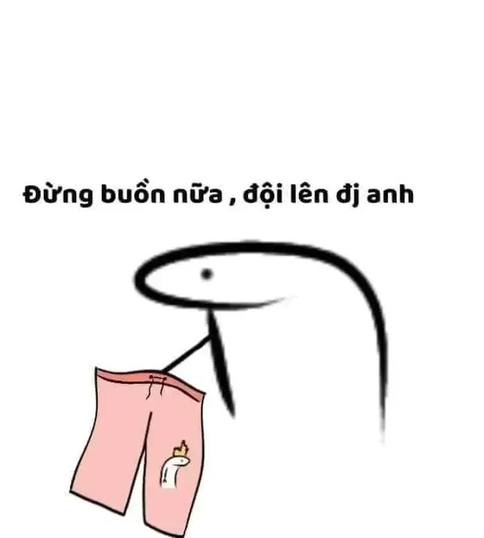 meme thằn lằn đội quần