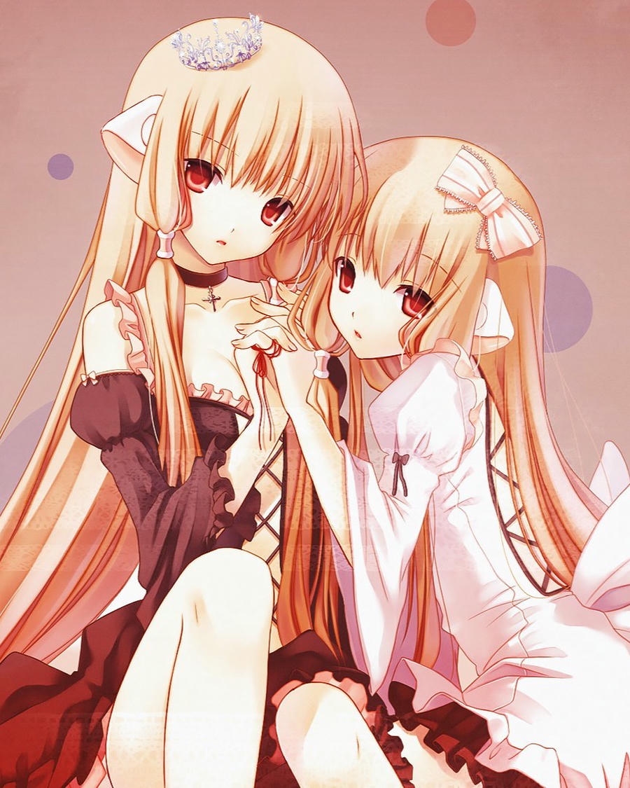 nắm tay anime cute giữa thiên nhiên