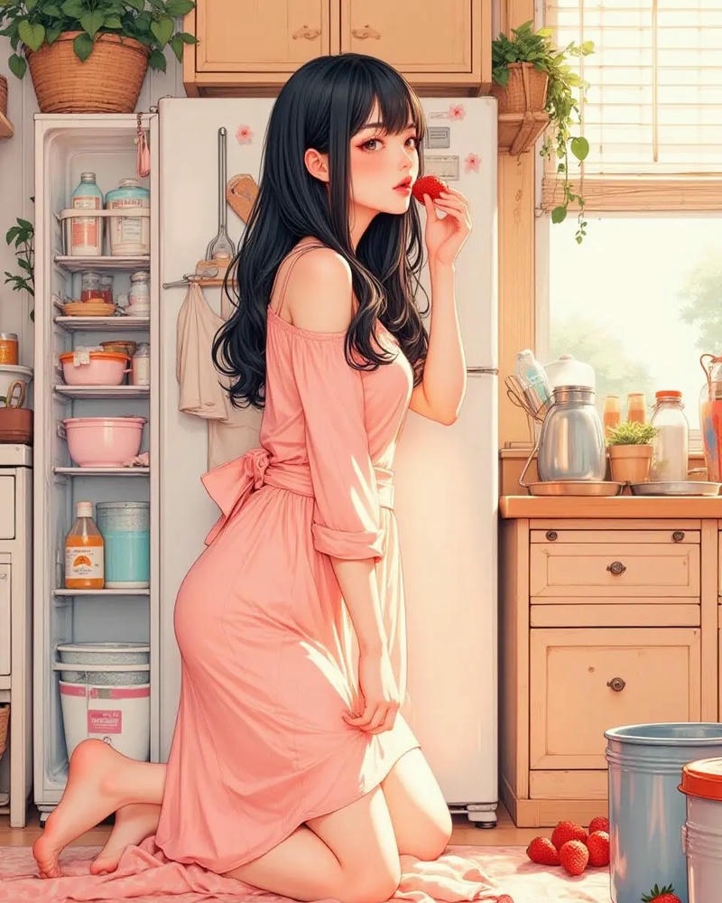 nữ anime quyến rũ cute thanh lịch tinh tế