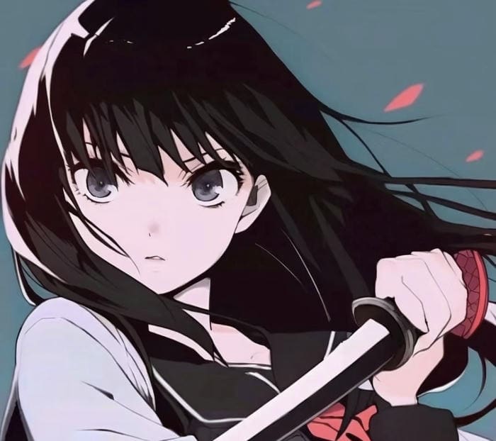 Ảnh anime nữ cầm kiếm tuyệt đẹp