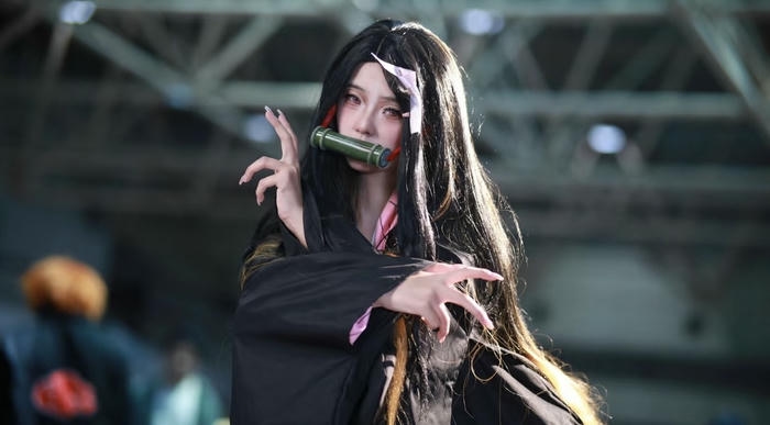 Anime cosplay Nezuko cute dễ thương rực rỡ