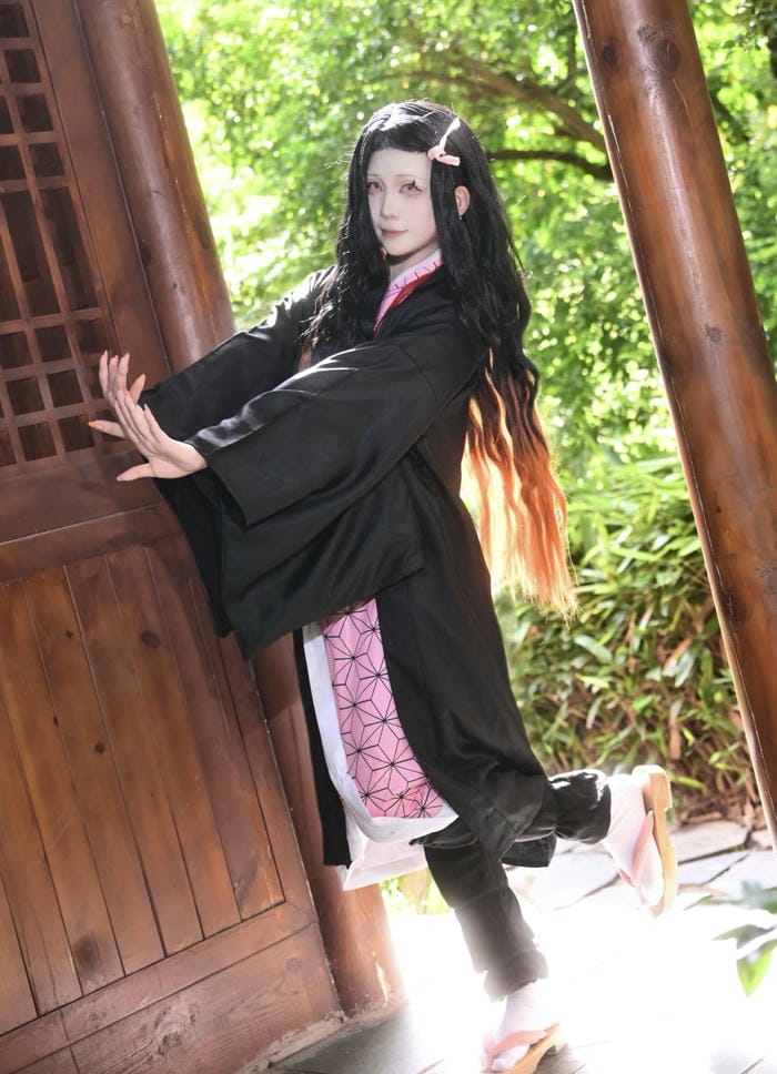 Anime cosplay Nezuko xinh đẹp cực đáng yêu