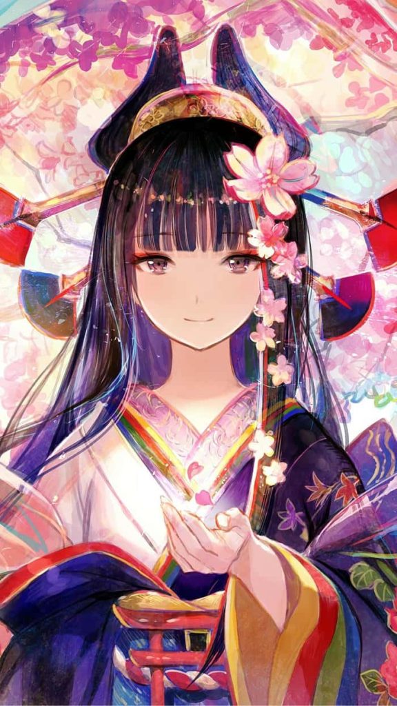 Bộ sưu tập ảnh anime nữ mặc kimono