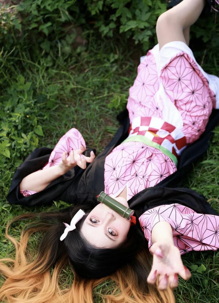Hình cosplay Nezuko dễ thương cực cuốn hút