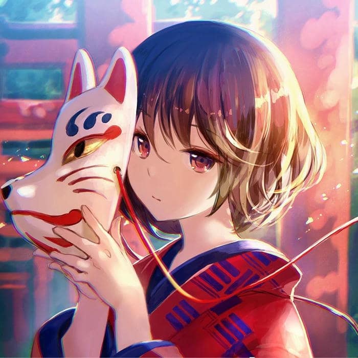 Kho ảnh anime nữ mặc kimono chất