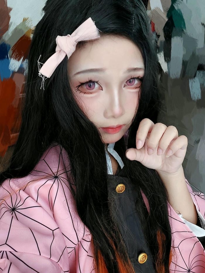 Nezuko cosplay gợi cảm táo bạo mạnh mẽ