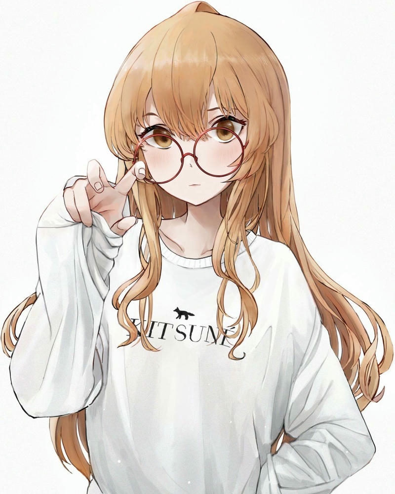 ảnh anime đeo kính cá tính mạnh