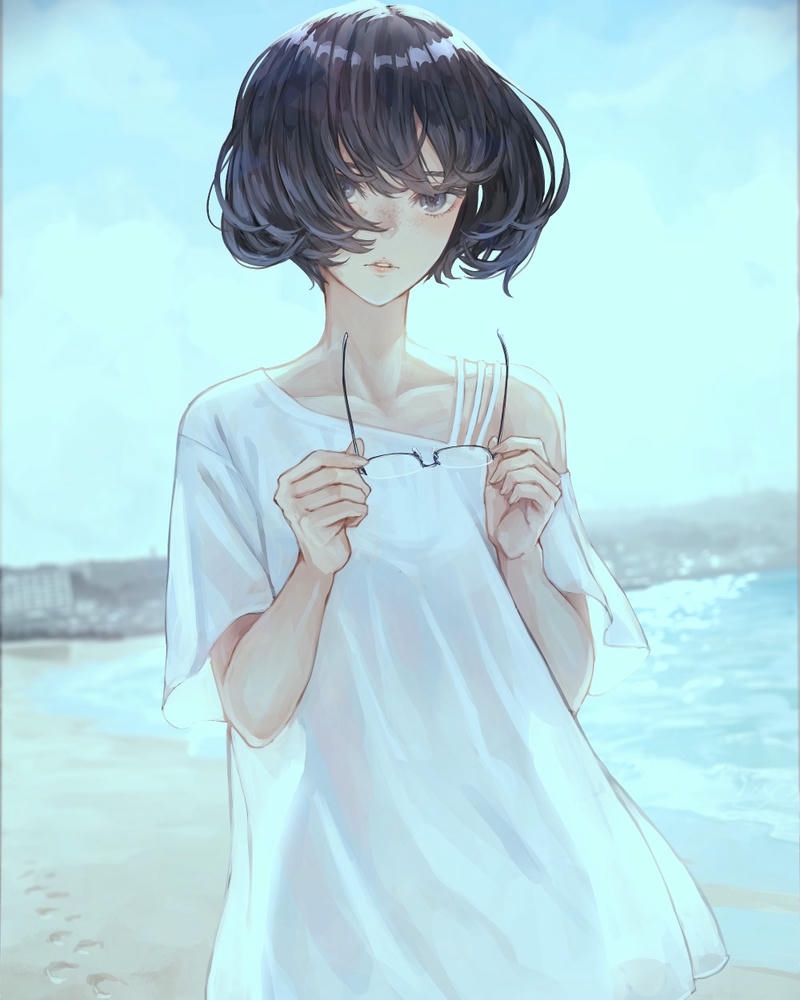 ảnh anime đeo kính thu hút