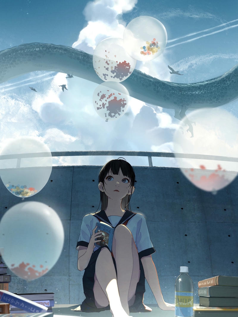 ảnh anime học đường hiện đại