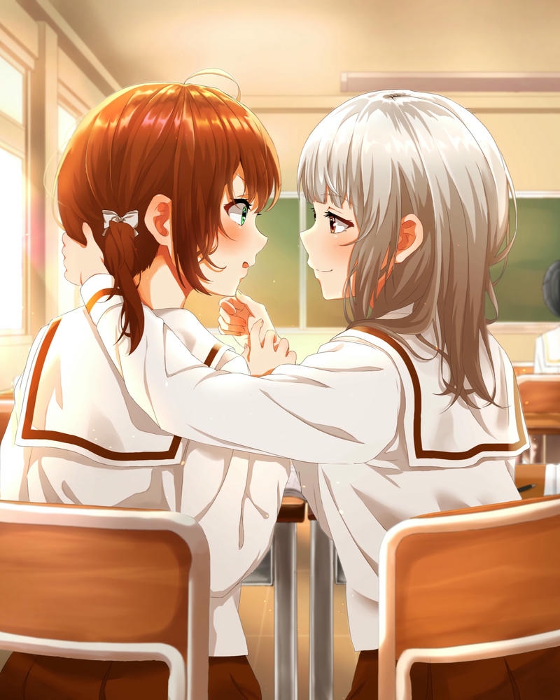 ảnh anime học đường vibe dễ thương