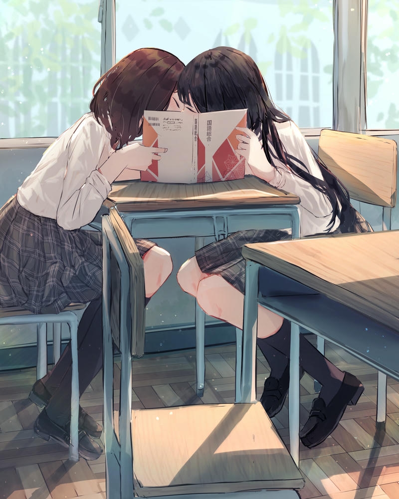 ảnh anime học sinh vui nhộn