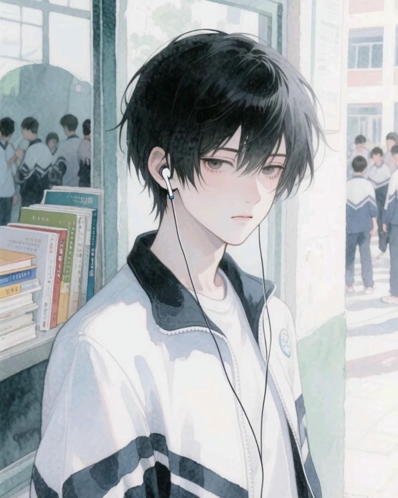 ảnh anime nam học sinh trẻ trung