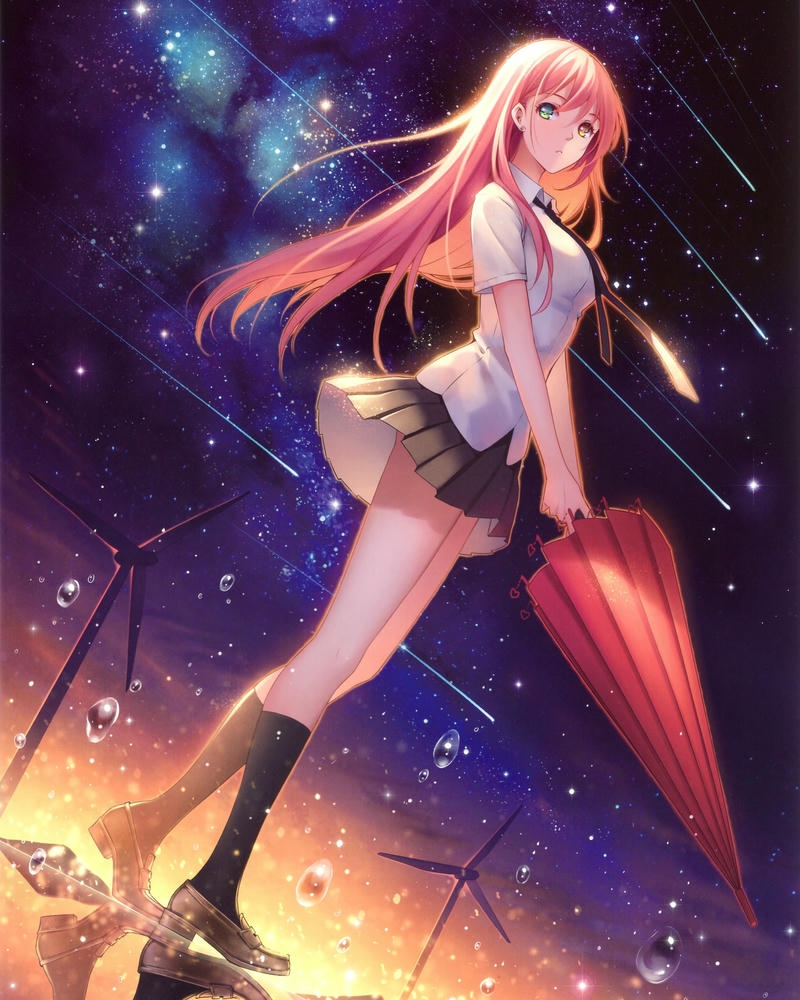 ảnh anime nữ cute buồn