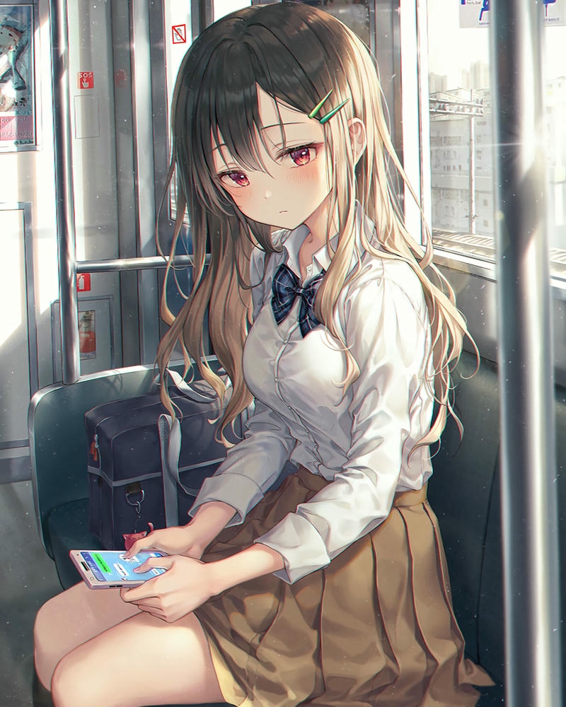 ảnh anime nữ học sinh dịu nhẹ