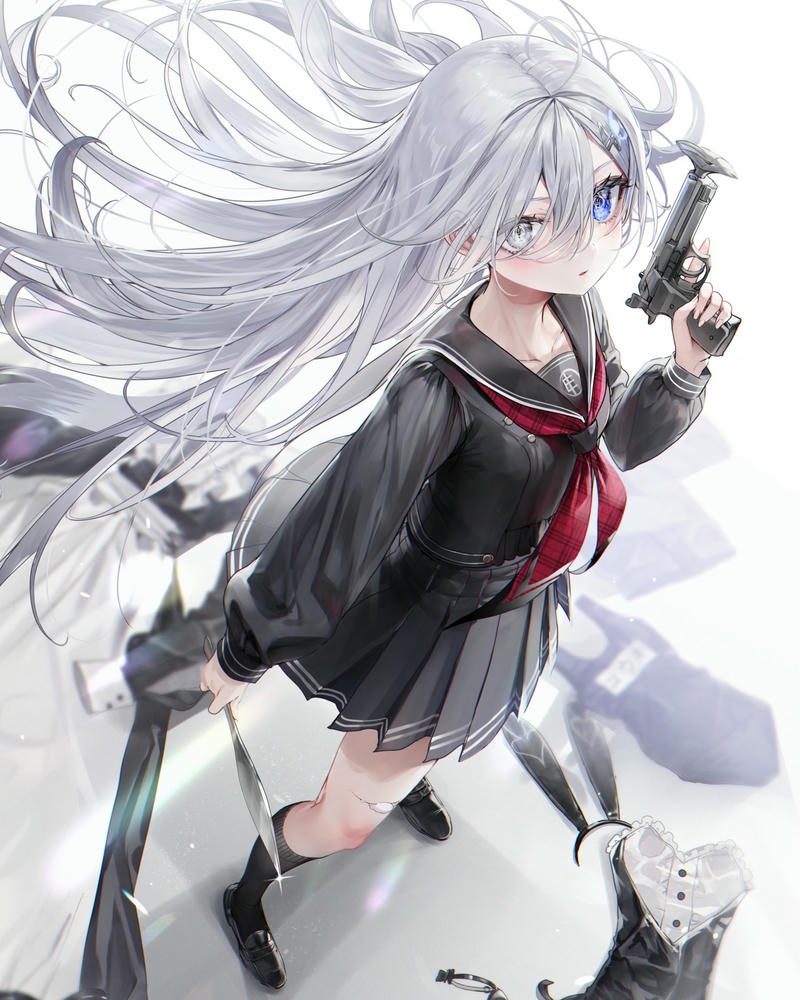 ảnh anime nữ học sinh sáng tạo