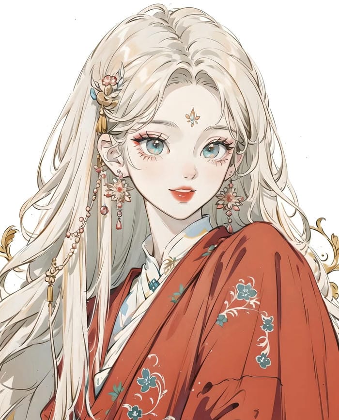 ảnh anime nữ phong xưa