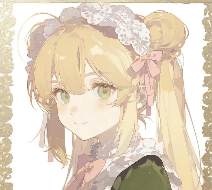 ảnh anime nữ sáng vàng