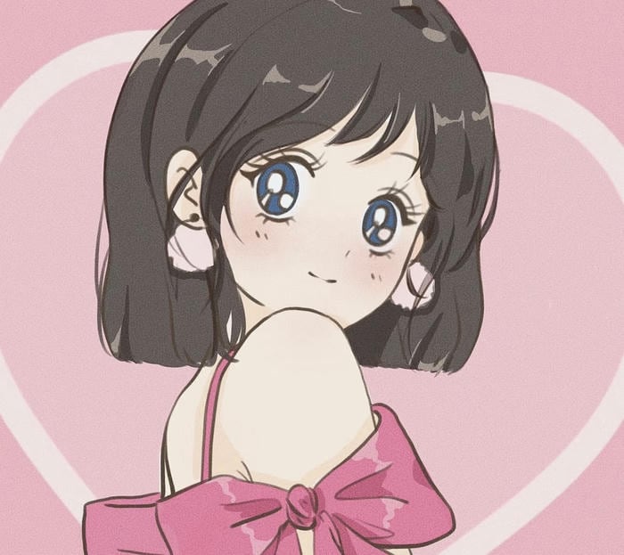 ảnh anime short hair đẹp
