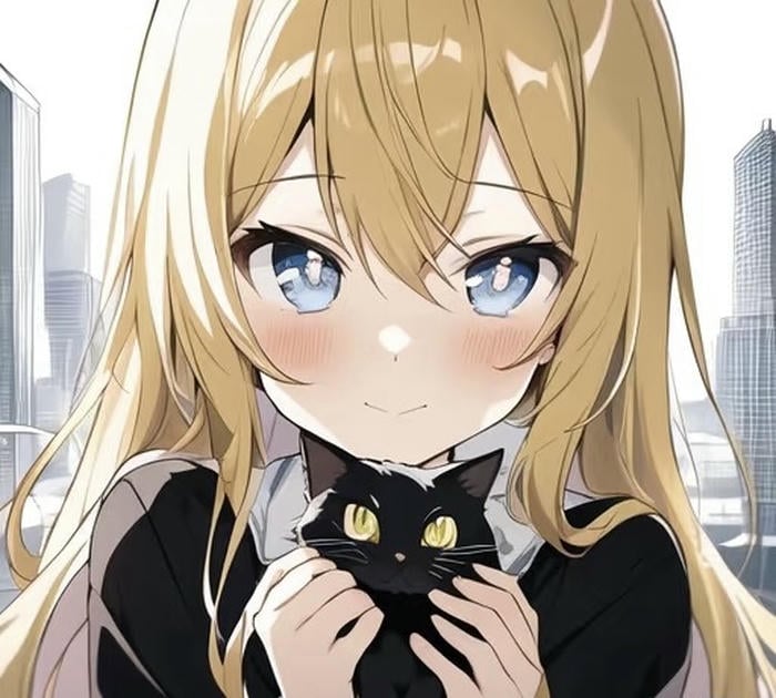 ảnh anime vàng óng ánh