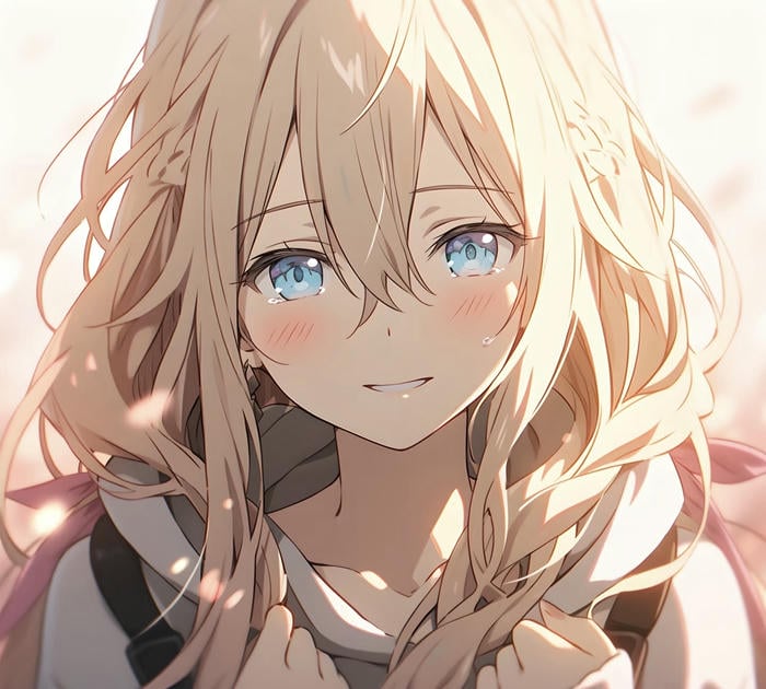 ảnh anime vàng pastel