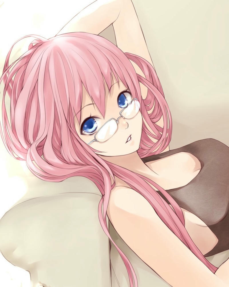 ảnh đẹp anime đeo kính dễ thương