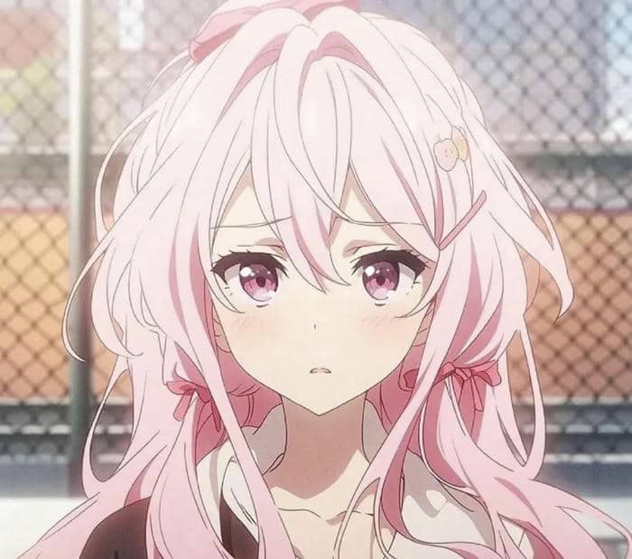 ảnh tóc hồng nữ tính