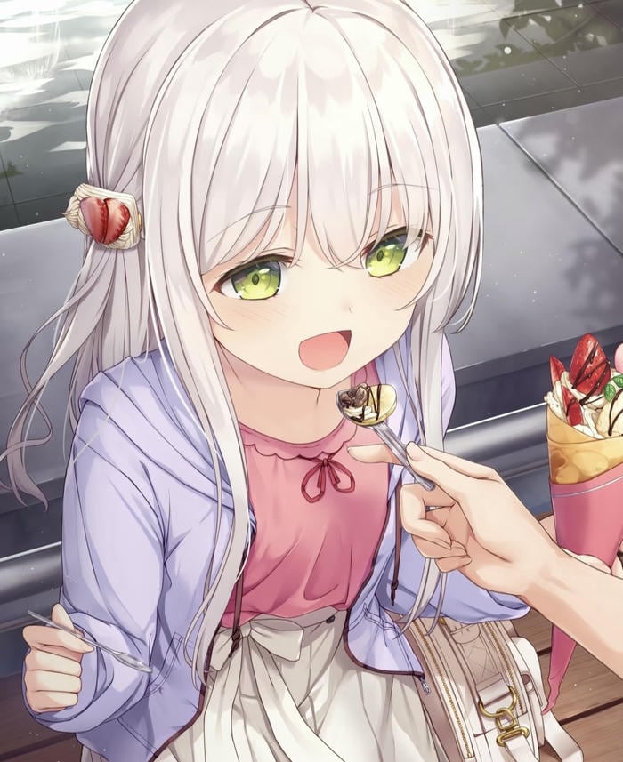 ảnh tóc trắng minimal