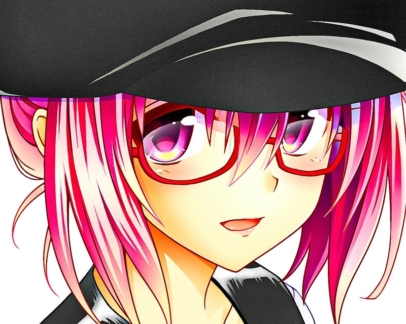 anime đeo kính ảnh đầy phong cách