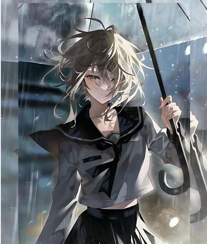 anime girl lạnh lùng cá tính ấn tượng