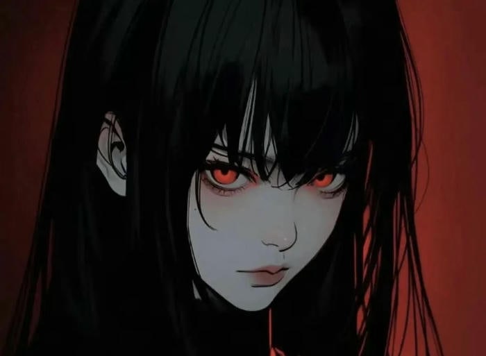 anime girl lạnh lùng cá tính chất ngầu