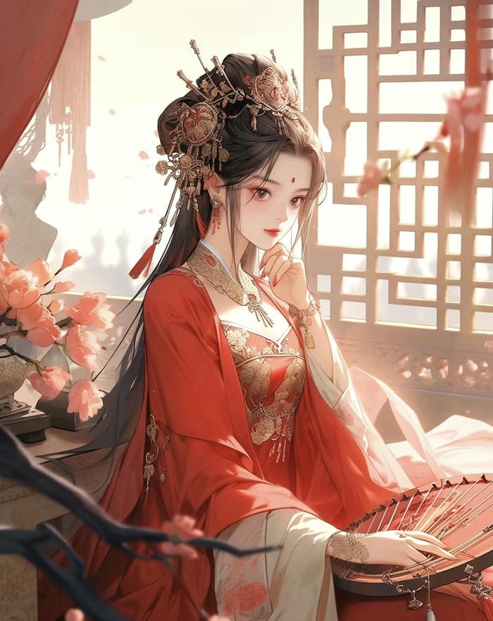 anime girl phong cổ