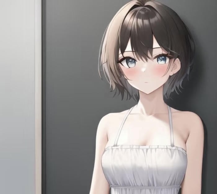 anime girl short cut