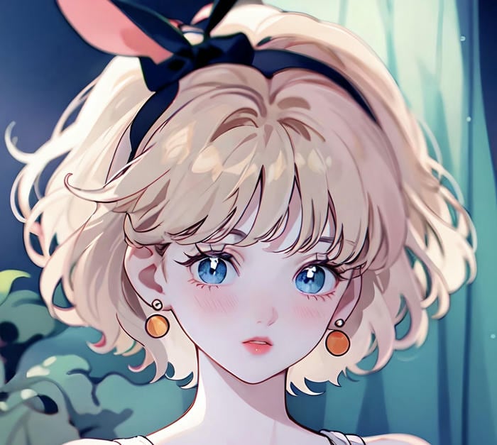 anime girl tóc ngắn cute