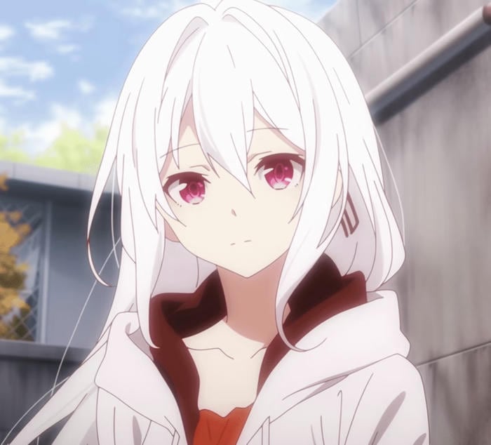 anime girl tóc trắng đẹp