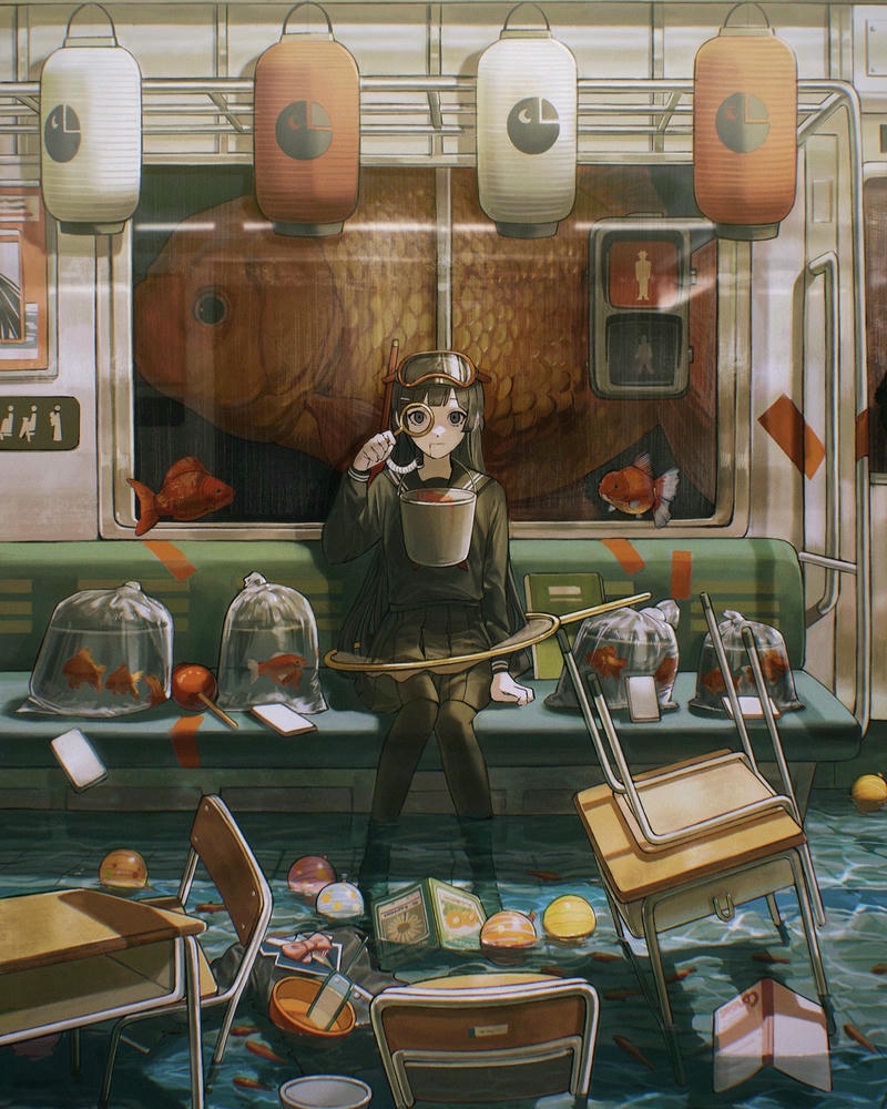 anime học sinh ảnh phong cách