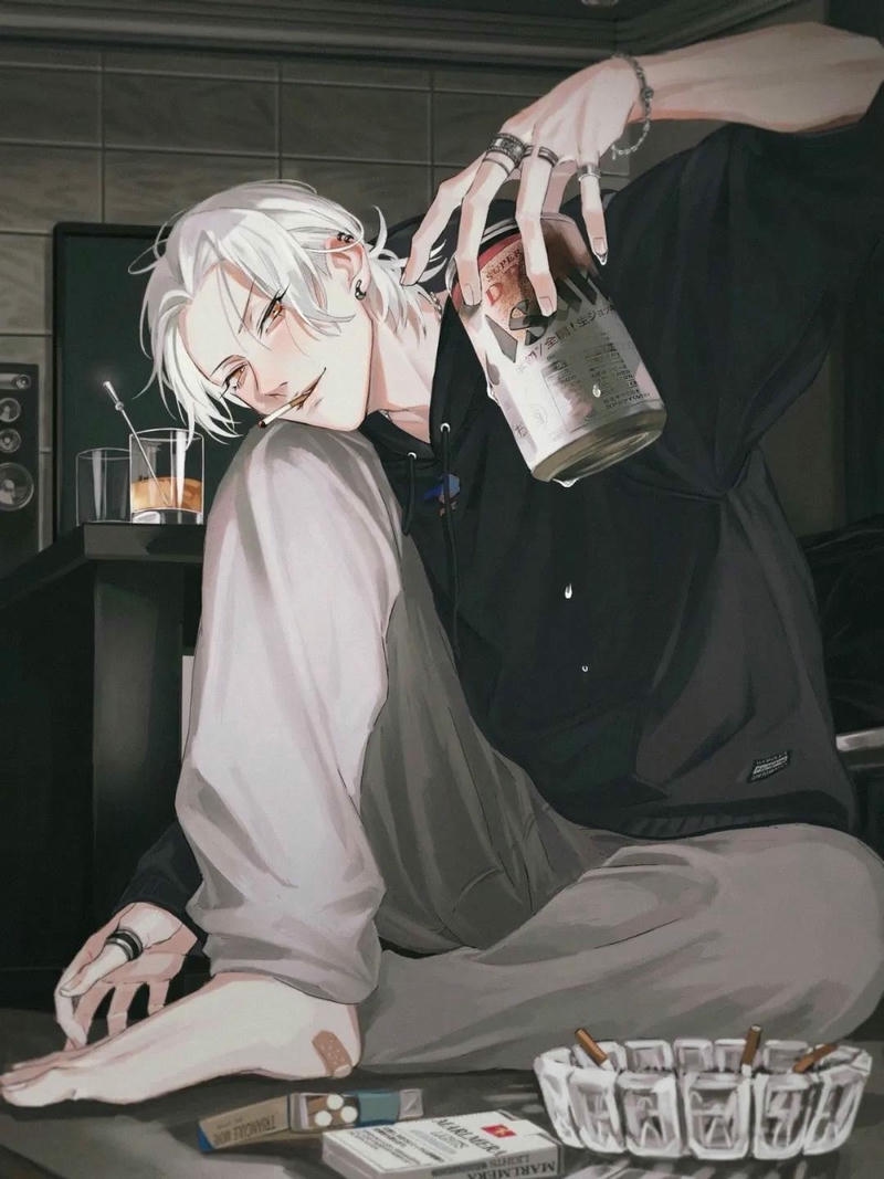 anime nam ngầu ảnh cá tính