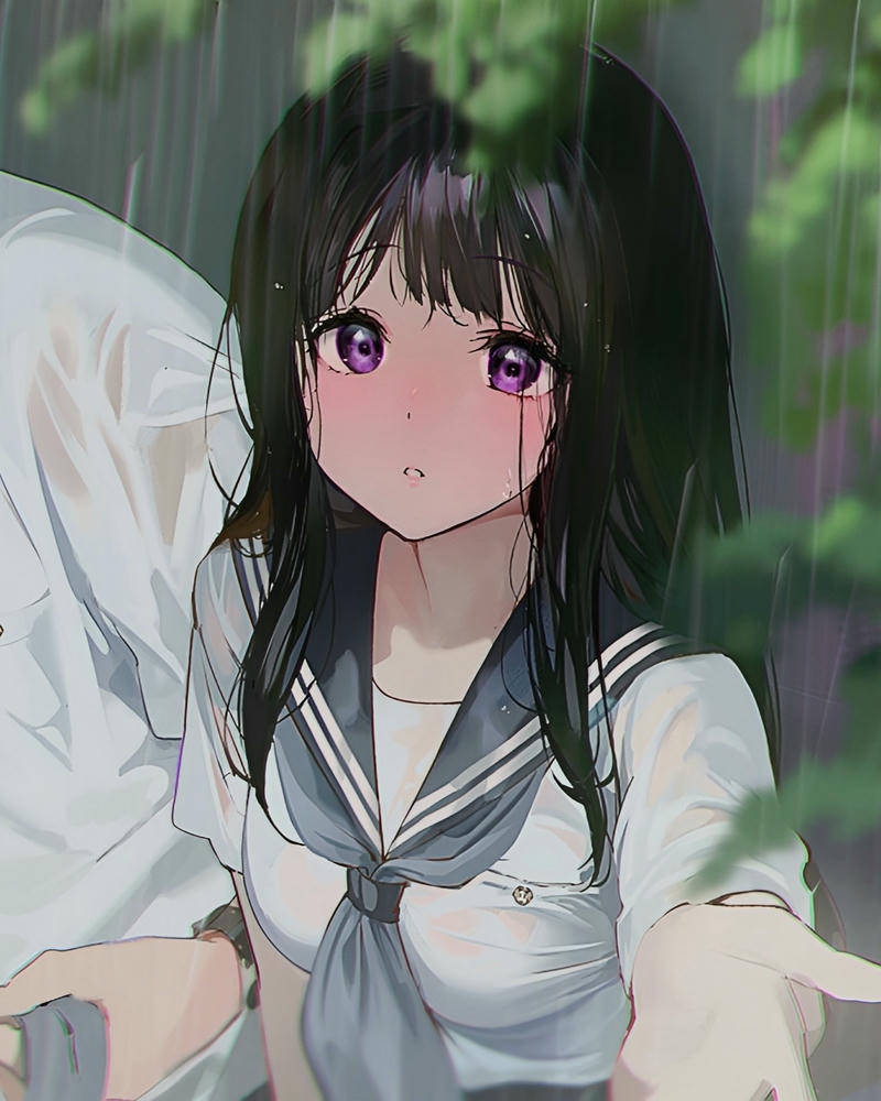 anime nữ học sinh ảnh dễ thương nhẹ