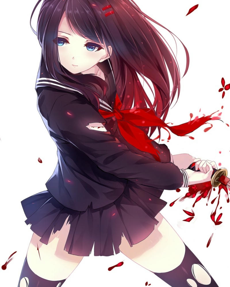 anime nữ học sinh ảnh lung linh