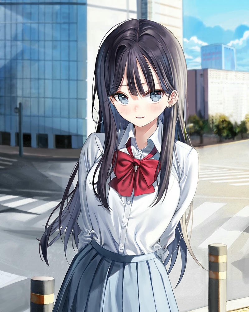 anime nữ học sinh ảnh phong cách học đường