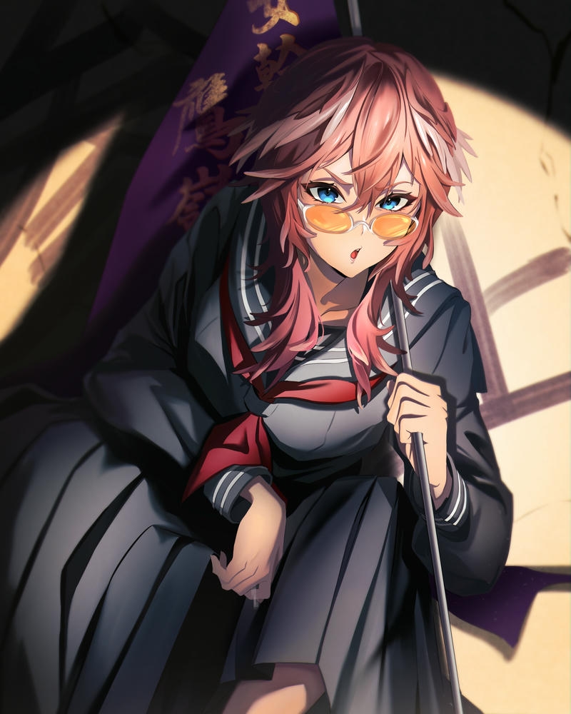 anime nữ học sinh ảnh rực rỡ