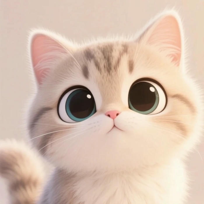 avatar mèo vô tri tạo hình vui