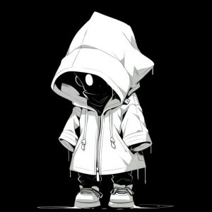 đen trắng avatar tạo hình tinh