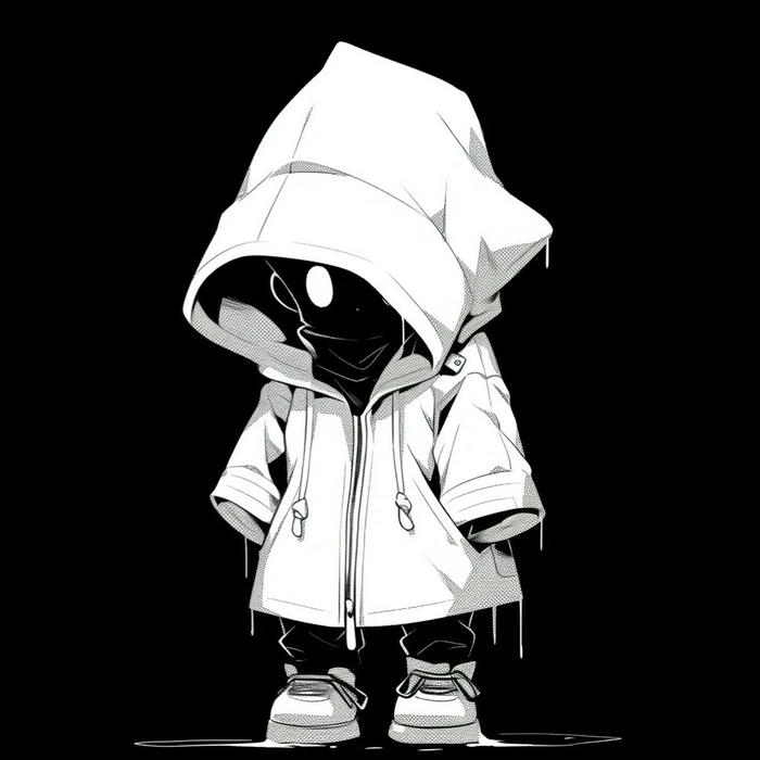 đen trắng avatar tạo hình tinh