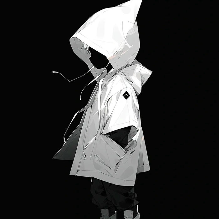 đen trắng avatar tạo hình trầm