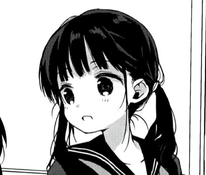 góc chụp grayscale anime