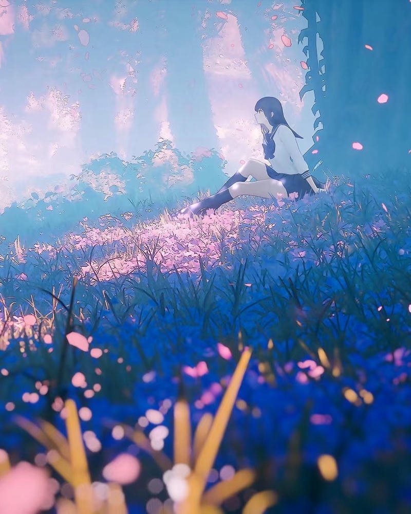 hình ảnh anime học đường nhẹ nhàng